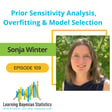 #109 Prior Sensitivity Analysis, Overfitting & Model Selection, with Sonja Winter image