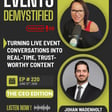 220: Turning Live Event Conversations Into Real-Time, Trustworthy Content  image