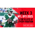 NFL Week 3 2025 DFS Main Slate Top Plays image