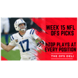 Week 15 NFL DFS Picks & Strategy | Top QB/RB/WR/TE Plays for DraftKings & FanDuel | The DFS Deli image
