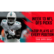 Week 13 NFL DFS Picks & Strategy | Top Plays, Sleepers & Stacks for DraftKings & FanDuel image
