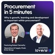 Why is growth, learning and development so important within Procurement? image