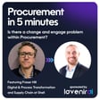 Is there a change and engage problem within Procurement? image