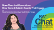 RA*Chat Ep 183: More Than Just Decorations – Door Decs & Bulletin Boards That Engage image