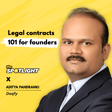 A Founder's Guide to Legal Contracts | Aditya Pandranki (Doqfy) image