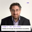 Mobility Isn’t Enough, We Need Better Accessibility | Interview with David Levinson image