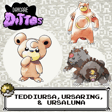 Teddiursa, Ursaring, & Ursaluna image