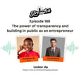 The power of transparency and building in public as an entrepreneur with Prerak Mehta image