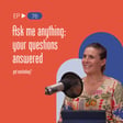 Ask me anything: your questions around SEO, marketing without socials, lead magnets, niching  image