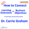 How to Connect Learning Outcomes to Business Objectives – a conversation with Carrie Graham PhD image