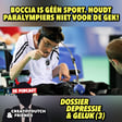 Boccia is géén sport, houdt paralympiers niet voor de gek -- Dossier Depressie en Geluk (3) image