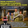 Bedrijfsfeestje Brownies & Downies loopt volledig uit de hand: Op het toilet zijn dingen gebeurd... image
