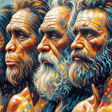 Neandertal y Sapiens, Jabalí y Cerdo, Himalaya y Atlas image