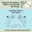 72. Religions, No Religion, Politics, Can We Still Be Friends? Park Day Taboo or Not Taboo image