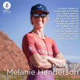 Melanie Henderson about her intro to triathlon and finishing on podium, being a top age grouper, long distance triathlon, Ironman World Championships, Kona, Airline Pilot athlete balance, living away from home  image