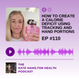 #110: How to create a calorie deficit using tracking and hand portions image