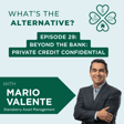 What's the Alternative? | Episode 29| Beyond the Bank: Private Credit Confidential with Mario Valente image