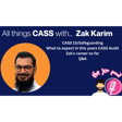 Episode 1 - All things CASS with Zak Karim image