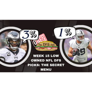 Week 15 Contrarian Plays & Parlay Picks | NFL DFS Main Slate | The DFS Deli