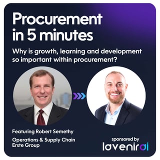 Why is growth, learning and development so important within Procurement?
