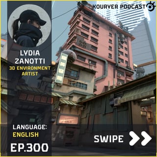 Art of 3D Environments with Lydia Zanotti - Kouryer podcast #300