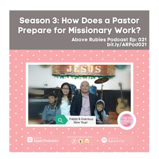 ARP 021 -  How Does a Pastor Prepare for Missionary Work?