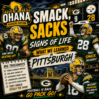 **Smack, Sacks & Signs of Life: What We Learned in Pittsburgh**