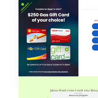 Mobil, Shell and Exxon Gas Card Gift Offer 