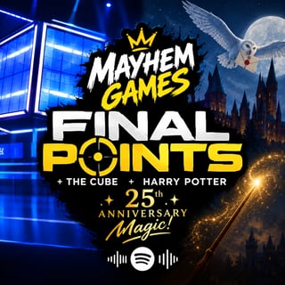 Mayhem Games Final Points • Harry Potter 25th Anniversary