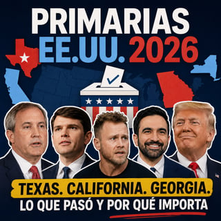 Texas, California y Georgia: el round 1 de las midterms 2026 explicado fácil Ken Paxton, Talarico y el caos en LA: así van las primarias gringas 2026