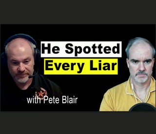 How Pete Blair scored 100% in a deception detection study 