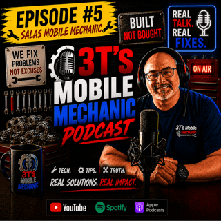 Episode #5 of the 3T’s Mobile Mechanic Podcast is here featuring Luis Salas from Salas Mobile Mechanic.