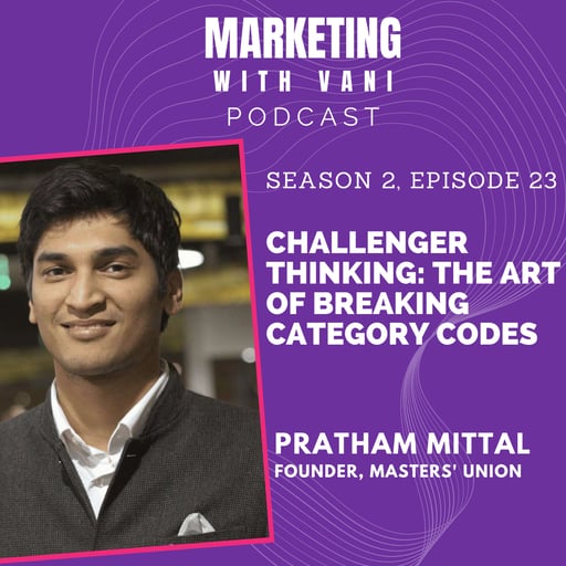 Challenger thinking: the art of breaking category codes | Pratham Mittal @ Masters' Union [S02, #23]