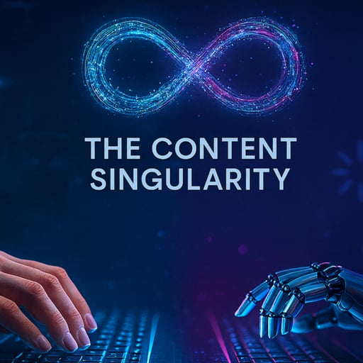 Content Singularity: When AI Creates More Than We Do