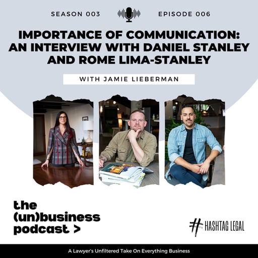 Season 3, Episode 6 - The Importance of Communication:  An Interview with Rome Lima-Stanley and Daniel Stanley of Lima-Stanley Design