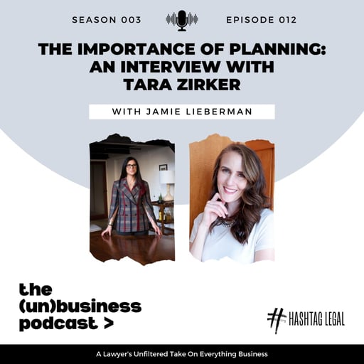 Season 3, Episode 12- The Importance of Planning:  An Interview with Tara Zirker