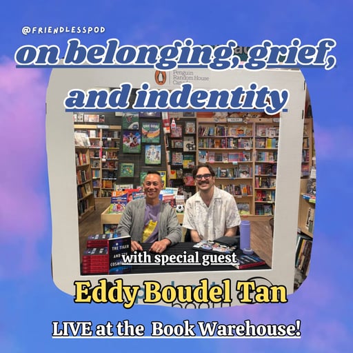 on belonging, grief, and identity (with special guest Eddy Boudel Tan) Live at the Book Warehouse