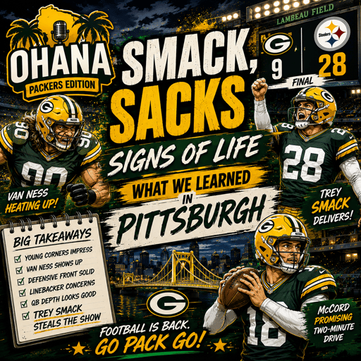 **Smack, Sacks & Signs of Life: What We Learned in Pittsburgh**