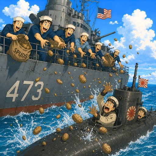 When A Navy Destroyer Fought A Submarine Using Potatoes
