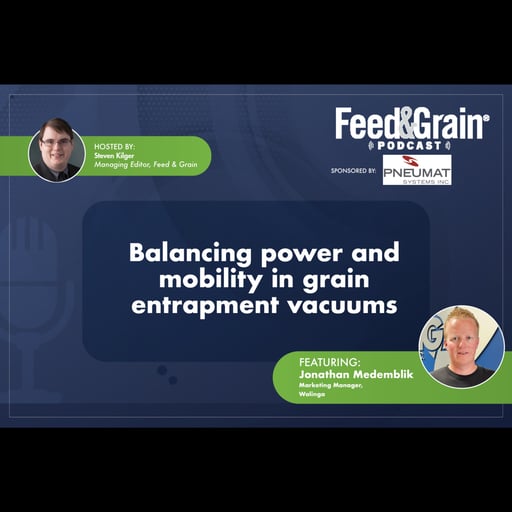 Balancing power and mobility in grain entrapment vacuums