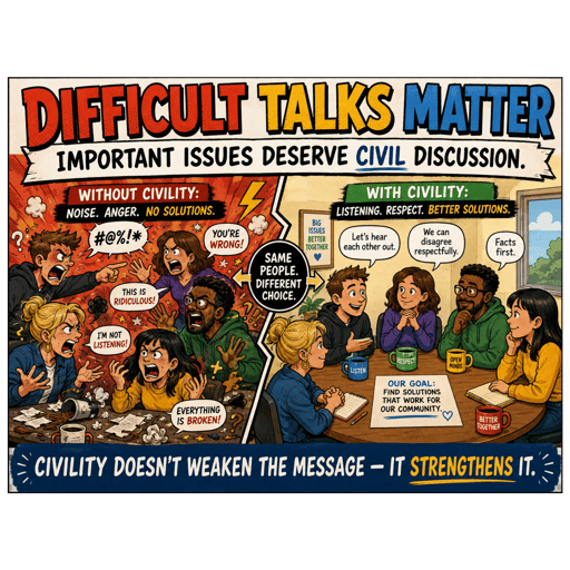 Difficult discussions need to happen.