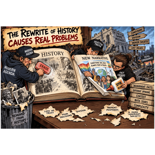 Re-writing of History is far more damaging then we're lead to believe