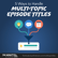Five Ways to Handle Multi-Topic Episode Titles image