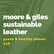 018 Moore & Giles sustainable leather image