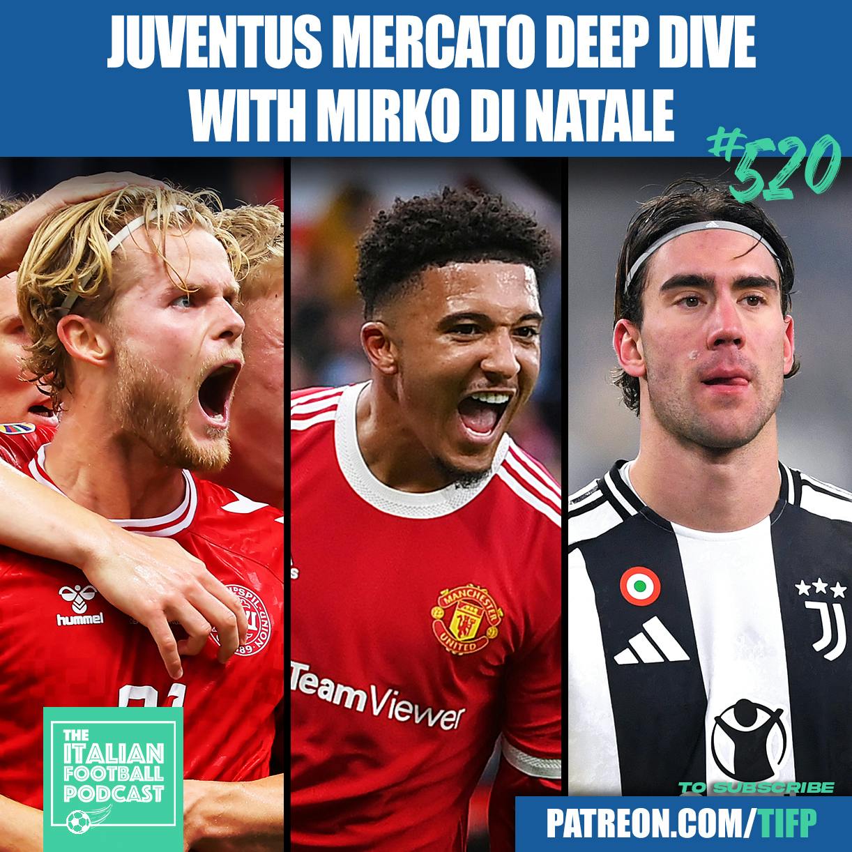 Juventus Transfer Window Deep Dive With Mirko Di Natale: Jadon Sancho | Morten Hjulmand | Giovanni Leoni | Dusan Vlahovic - AC Milan | Douglas Luiz & Much More image