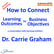 How to Connect Learning Outcomes to Business Objectives – a conversation with Carrie Graham PhD image