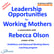 Leadership Opportunities for Working Mothers – a conversation with working moms coach Rebecca Olson. image