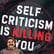 Self-criticism is killing you | Mark MI Words image