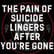 The pain of suicide lingers after you're gone | Mark MI Words #mentalillness #PTSD image