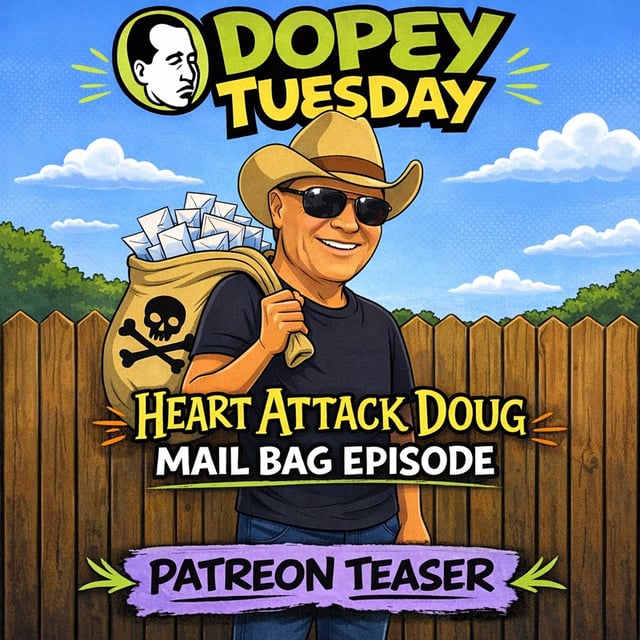 Dopey Tuesday Patreon Teaser - Heart Attack Doug - How to Stay Sober if you aren't doing any work image